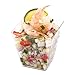 Restaurantware 8 Ounce Large Kova Cups 100 Disposable Dessert Tumbler - Lids Sold Separately Sturdy Clear Plastic Appetizer Cups For Mousse Layered Cakes At Catered Events