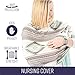 Premium 5-in-1 Breastfeeding Cover Up & Nursing Poncho/Baby Car Seat Covers/ Shopping Cart Cover For Baby/ Universal High Chair Cover, Perfect Baby Shower Gifts for Boys & Girls