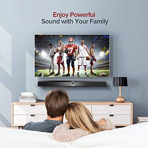 image for Soundbar, TaoTronics TV Sound bar with Display Screen, Wired and Wirel