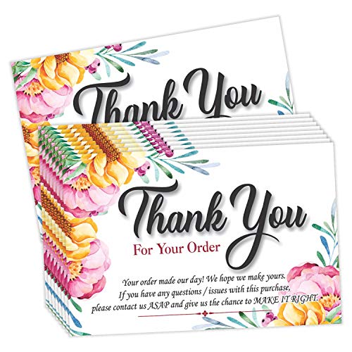 Thank You for Your Order Purchase Cards (Pack of 50) 4x6 Large