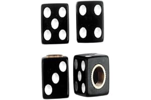 Custom Accessories 16114 Black Dice Style Valve Cap