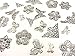 CraftbuddyUS DC1-22mm Corner. 15pcs Silver Filigree Metal Decorative Corner Embellishments