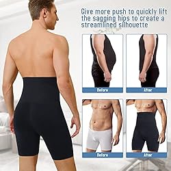 TAILONG Men Tummy Control Shorts High Waist