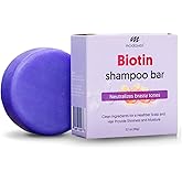 Biotin-Infused Purple Shampoo Bar for Blonde Hair - Natural Toning, Brightening and Strengthening Shampoo Blonde, Lightened & Gray Hair & Solid Hair Care for Silky, Radiant Locks, 3.2 oz