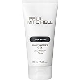 Paul Mitchell Wax Works Hair Gel, Flexible Hold, Bold Texture + Shine, For All Hair Types, 5.1 fl. oz