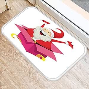 Alfombra de puerta Alfombra Navidad Santa Cocina Alfombra de puerta de