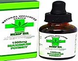 1500mg Hemp Oil for Pain Relief - Stress Support, Anti Anxiety, Sleep Support - Herbal Drops - Rich in MCT Fatty Acids - Natural Anti Inflammatory - Maximum Strength - Organic and Keto Friendly -