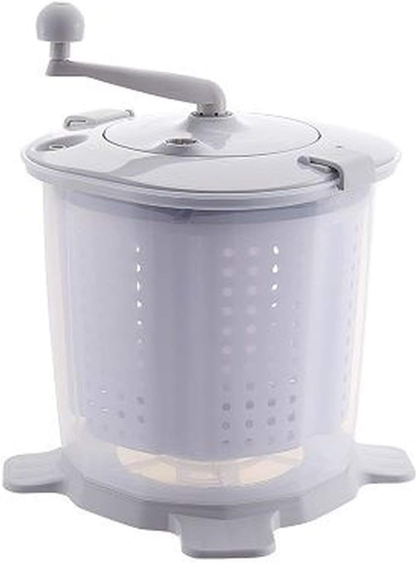 Moderne Hausfrau Handwaschmaschine, Waschautomat, Mini, Reisewaschmaschine, Camping, Wohnmobil, Wohnwagen, ohne Strom, Schleudern, Kunststoff, 38 cm x 34 cm