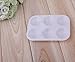 Deryun 15 Pieces White Paint Plastic Palettes 6 Well Rectangular Watercolor Palette Painting Tray Artist Craft Palettes