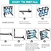 ODDSPRO Fishing Rod Rack, Fishing Rod Holder - 2 Styles Holds Up 6 or 18 Rods - for Freshwater Fishing Rods and Combos (Silver-18Rods)