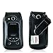 Turtleback Fitted Case Made for Samsung Convoy 4 Flip Phone Black Leather Rotating Removable Belt Clip Made in USA