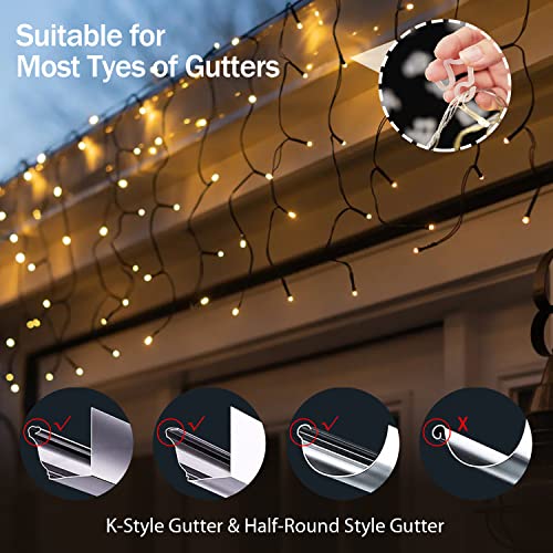 LUOLIIL VOE Christmas Light Clips Outdoor, 120 Pack Holiday Light Clips