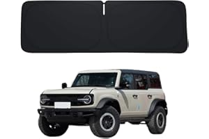 AATOPPUS Bronco Custom Windshield Sun Shade for Bronco 2021 2022 2023 2024 2025 Front Window Sunshade Sun Visor 240T Shade Blocks UV Rays Car Accessories