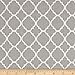 Quatrefoil Grey/White Fabric By The Yard