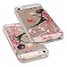 iPhone 5 5S Case, JAHOLAN Amusing Whimsical Design Clear Bumper TPU Soft Case Rubber Silicone Cover for iPhone 5/5S/SE - Flower Fairy