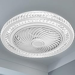 YITAHOME Bladeless Ceiling Fan with Light, 20 Inch