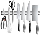 Ouddy 15 Inch Magnetic Knife Bar, Aluminum Magnetic Knife Holder, Magnetic Knife Strip, Knife Rack Strip ()