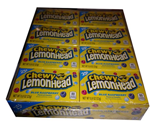 FERRARA PAN 25c CHEWY LEMONHEAD BLUE RASPBERRY 0.8 OZ EACH (24 in a Pack)