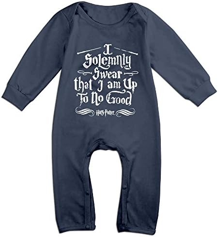WHITECROW Harry Potter Solemnly Cute Baby Climbing Clothes Navy Size 12 Months
