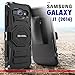 Evocel® Galaxy J1 (2016) [New Generation] Dual Layer Rugged Holster Case [Kickstand][Belt Swivel Clip] For Samsung Galaxy AMP 2 / J1 (2016) (DOES NOT fit regular J1 [2015]), Black