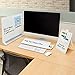 Quartet Glass Whiteboard Desktop Panel, Magnetic, 17