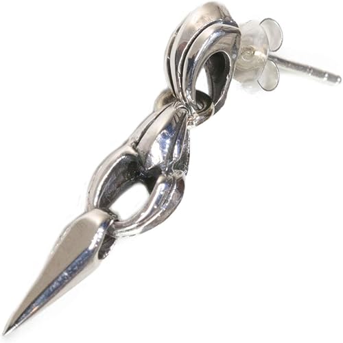 Amazon メンズピアス シルバーアクセサリー シルバーピアス バラ売り 片耳のみ ダガー メンズ アクセサリー ピアス クロス 十字架 フレア リリー 百合 ユリの紋章 ナイフ 剣 ネックレス 通販