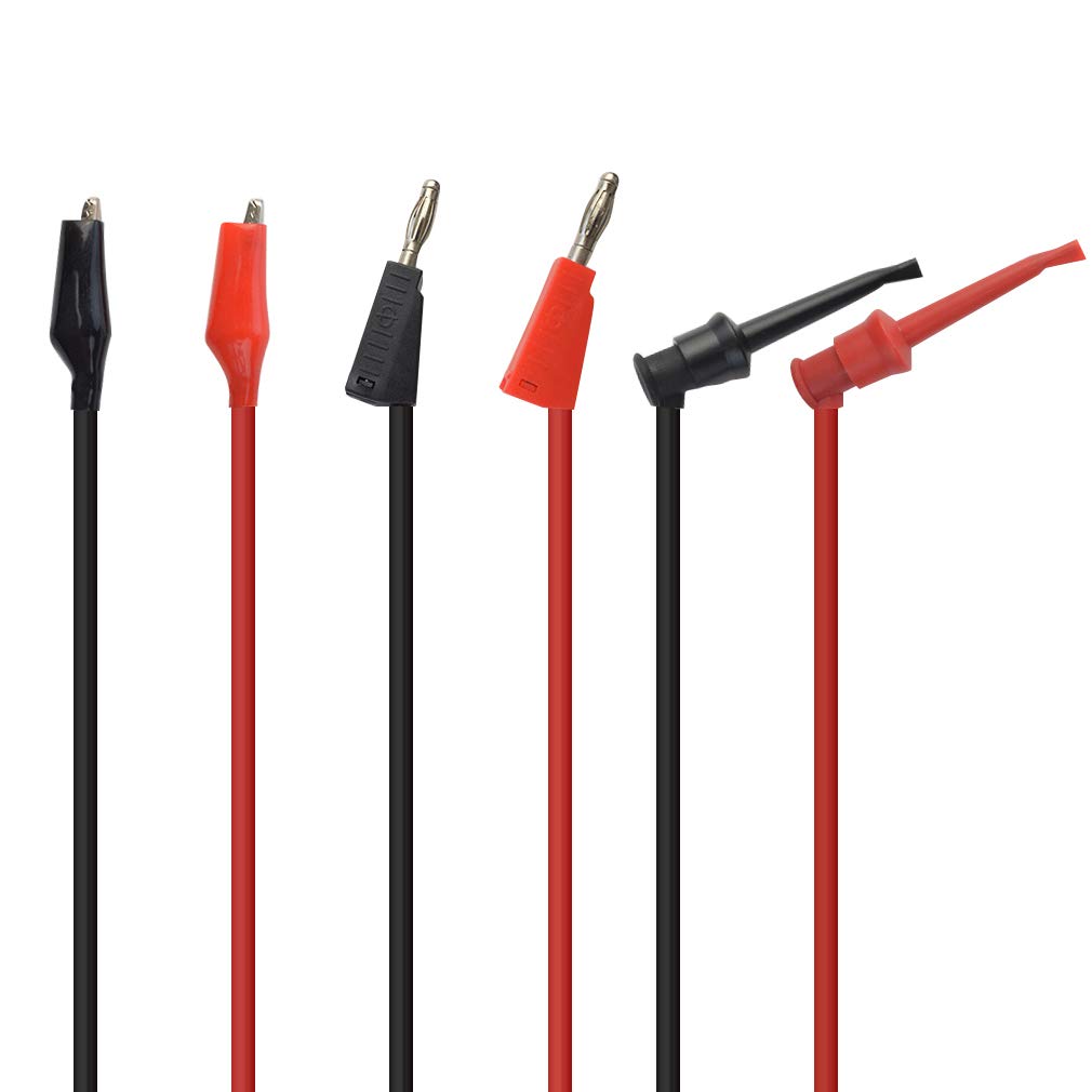 Cable Prueba Pinza Cocodrilo Cables De Prueba DollaTek - 2 Piezas