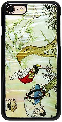 ARTIMO iPhone 7 Natural Mother of Pearl Case with Korean Traditional Pictures and Patterns Dan Oh Poong Kyoung