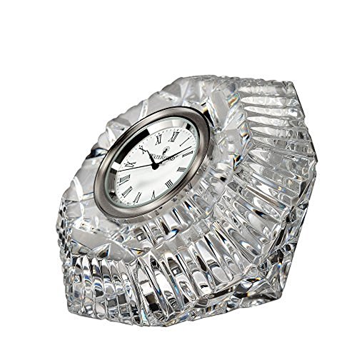 Waterford Crystal Classic Lismore Diamond Clock Home & Kitchen