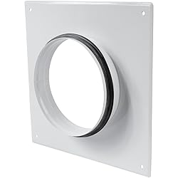White Duct Connector Flange - 6 Inch Ducting