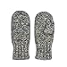 Dachstein Woolwear 4 Ply Extreme Warm 100% Austrian Boiled Wool Alpine Mittens in Natural Grey (7.5)