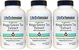 Life Extension Mega Green Tea Extract 98 Polyphenols, 100 veg caps -Decaf (100x3)