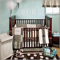 Unique Crib Bedding My Baby Sam Mad About Plaid 4 Piece Crib Bedding Set Blue
