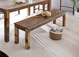 Comedor Banco Delhi 120 x 45 x 38 cm Mango Shabby Chic Maciza de Madera