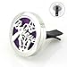 Jenia Stainless Steel Car Air Freshener Aromatherapy Essential Oil Diffuser Locket With Vent Clip 30mm