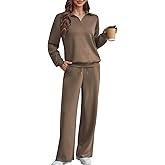 Braroz Womens Trendy 2 Piece Outfits Lounge Sets Matching Airport Travel Vacation Sweatshirt Sweatsuits