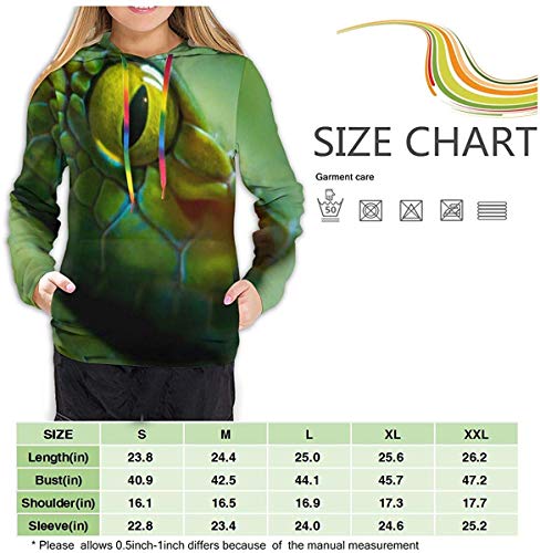 51MWRbqfdXL Close Up View of Snake - Sudadera con capucha para mujer, diseño de serpiente Close Up View of Snake - Sudadera con capucha para mujer, diseño de serpiente - Imagen 6