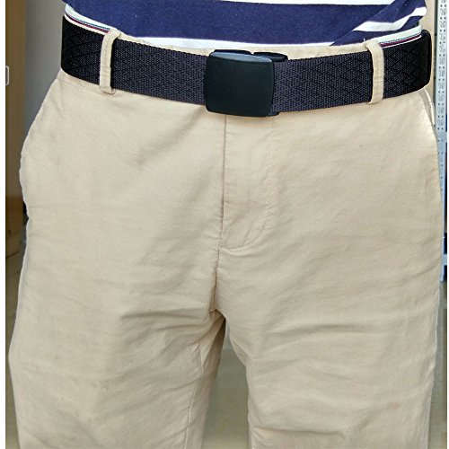 WYuZe Nylon Web Belt Outdoor Casual Mens Military No metal Buckle Webbing belt