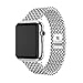 For Apple Watch Series 1/2 38MM/42MM,Sunfei Stainless Steel Watch Band Replacement Strap (42MM, Silver)