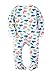Baby Boys' Footed Pajama - 100% Cotton Zip Front Sleep and Play Sleeper - by Marque