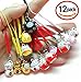 EatingBiting（R）X12 Random Fortune Lucky Beckoning Cat Maneki Neko Keyring Keychain Key Rings