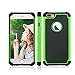 iPhone 7 Plus Case, ShuYo [Football Pattern Series] [Black/Green] Premium Shock Absorption Silicone Bumper Case Cover for Apple iPhone 7 Plus 5.5