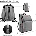 Baby Diaper Bag Backpack Large Multifunction Water Resistant Neutral Baby Bag for Mom Dad Lightweight Maternity Nappy Bag Travel Backpack with Insulated Pockets and Stroller Straps Gray