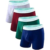 ROSTITCH Mens underwear Upgrade bamboo boxer briefs Breathable,cool dry Soft with Fly,Super elasticity,Multipack