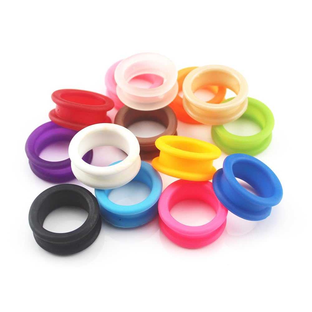 Photo 1 of 23pcs Soft Silicone Scissors Finger Rings Grips Inserts Shears Thumb Inserts Grooming Scissors Ring Finger Protector For Barber Dog Hair Cutting Scissor Accessories