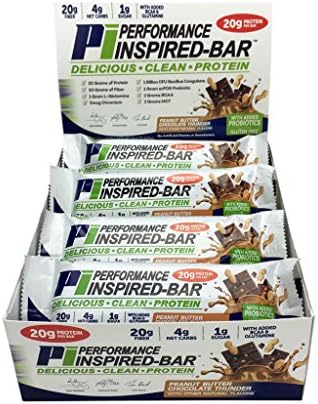 Performance Inspired Nutrition Inspired-Bar, Peanut Butter Chocolate Thunder, 2.47 Ounce