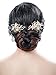 Yean Leaf Wedding Leaf Hair Clip Hair Accessories Flower Bridal Hair Pins Set for Women and Girls (Set of 2) (Gold)