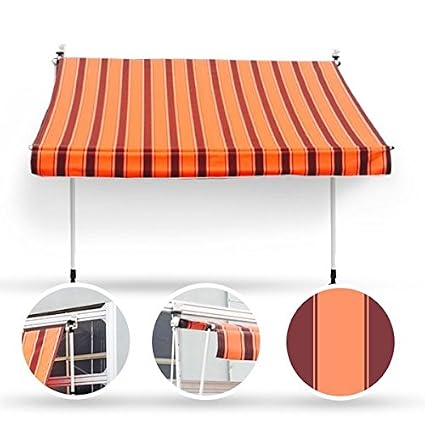 Wohnstyle24 300 X 120 Klemmmarkise Fallarmmarkise Markise Orange