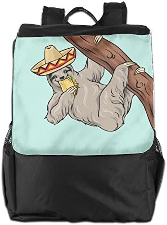 Believe Ddspp SLOTH EAT TACOS Outdoor Backpack Rucksack Daypack