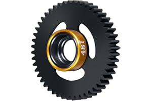 BRKRC Carbon Steel 48P 48T/55T Spur Gear for Tra 1/16 E-Revo VXL Slash/Rally 4WD Summit VXL Upgrade (48T)